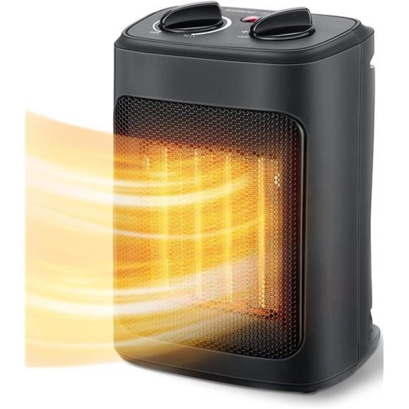 Space Heater, 1500W Electric Heaters Indoor Portable with Thermostat - Picture 1 of 7